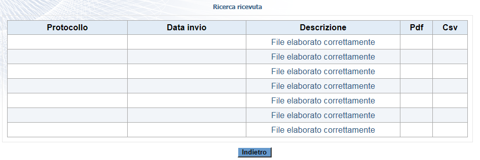 Help in linea Faith invio fatture Sistema TS 15 Dopo aver cliccato sul