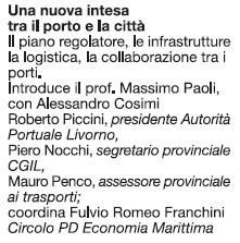 Per cercare i documenti relativi ai problemi del lavoro e dell economia livornese vai al sito:...è sufficiente cliccare una sola volta.