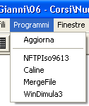 ISOLINEE: Contiene le voci relative alle operazioni funzionali che potranno essere applicate alla rappresentazione grafica dell output.