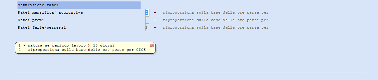 Di seguito viene riportato il dettaglio delle informazioni richieste: Campo Posizione INPS Descrizione Specifica per quale posizione INPS della ditta è stata richiesta la CIGS.