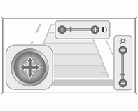 214 Guida e funzionamento Impostazioni display A causa dell'altezza elevata della videocamera, il display visualizza il paraurti posteriore come guida per il posizionamento.