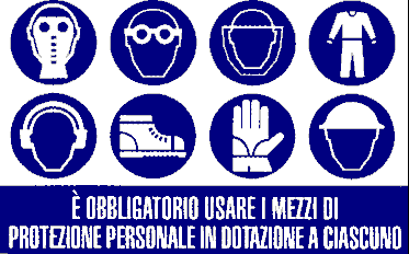 Obbligo uso mezzi di protezione personale in dotazione a