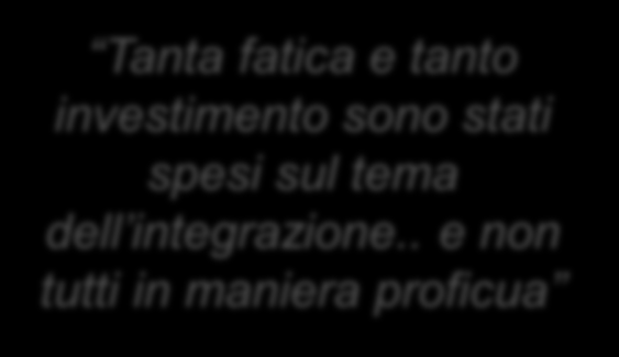 Pensando al Futuro Diventerà sempre più difficile Rory Sutherland ex Presidente IPA: Tanta fatica e tanto investimento sono stati spesi sul tema dell integrazione.