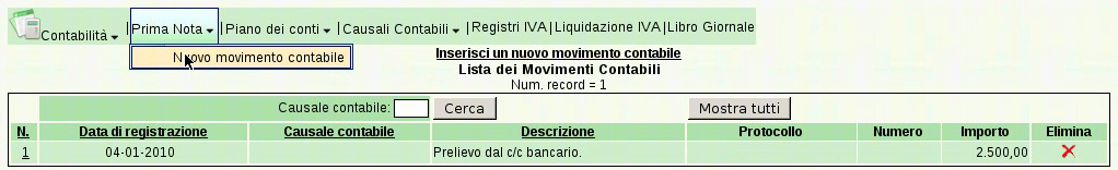 768 volume V Didattica in laboratorio Al termine della scrittura si conclude selezionando il bottone grafico IN S E R I S C I!