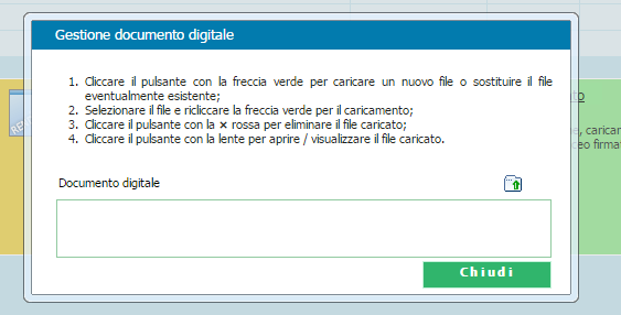 Il documento, una volta stampato, siglato in ogni foglio e firmato nell ultima pagina, deve essere scannerizzato in un unico file in formato.