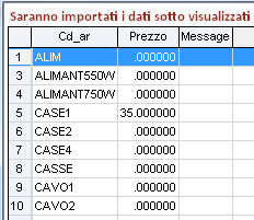 5.3 Import Generico Listini Nella procedura di import dei listini da un foglio Excel generico, è stata aggiunta l opzione per non considerare le righe degli articoli non codificate nelle anagrafiche