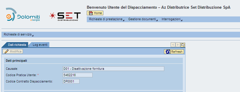 La visualizzazione dei dettagli avverrà tramite la stessa dynpro web che viene utilizzata per la compilazione dei dati con la differenza che i campi visualizzati non potranno essere modificati. 2.