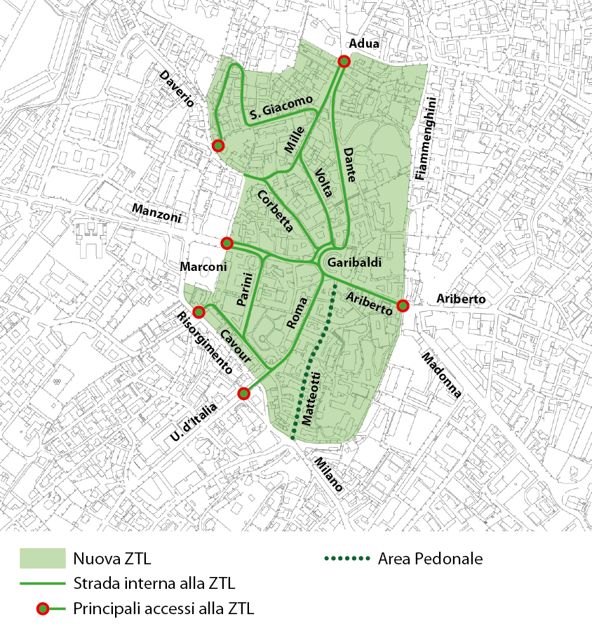 Come ulteriore passo verso la riqualificazione dal punto di vista ambientale del reticolo viario afferente e circostante alla piazza Garibaldi, conseguibile con l alleggerimento del centro storico