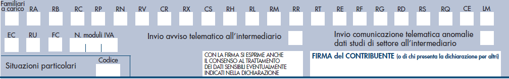 Modifiche al frontespizio Nuova casella nel frontespizio Invio comunicazione telematica anomalie dati studi di settore all intermediario.