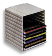 Porta CD - DVD CD Rack per l archiviazione e la classificazione dei C.D. - in plastica antistatica e antiurto sovrapponibili l uno sull altro. Contiene fino a 0 CD o DVD.