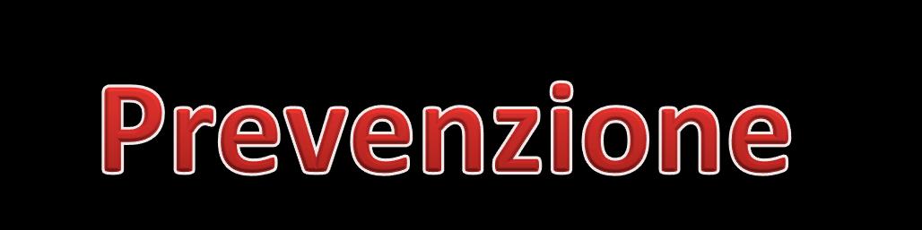 La prevenzione è l'insieme di azioni finalizzate ad impedire o ridurre il rischio, ossia la