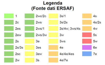 Figura 14: Carta della capacità dei suoli - ERSAF Lo Studio Agronomico Forestale del PGT - 2011-2011 del