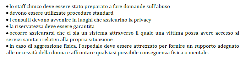 OMS: Rapporto su violenza