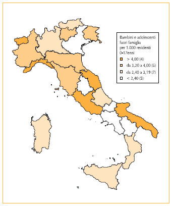 A chi ci rivolgiamo 1 Gli ultimi dati ufficiali, dicono che i fuori famiglia sono più di 32 mila a livello nazionale dei quali circa 15 mila minori sono ospitati nelle diverse strutture esistenti,