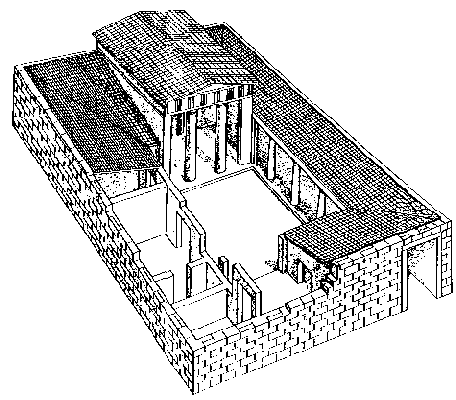 di Olinto non conosce un ambiente principale, come, per esempio, il prostas delle case di Priene o l atrio della casa romana. L organizzazione dei locali non conosce una gerarchia.