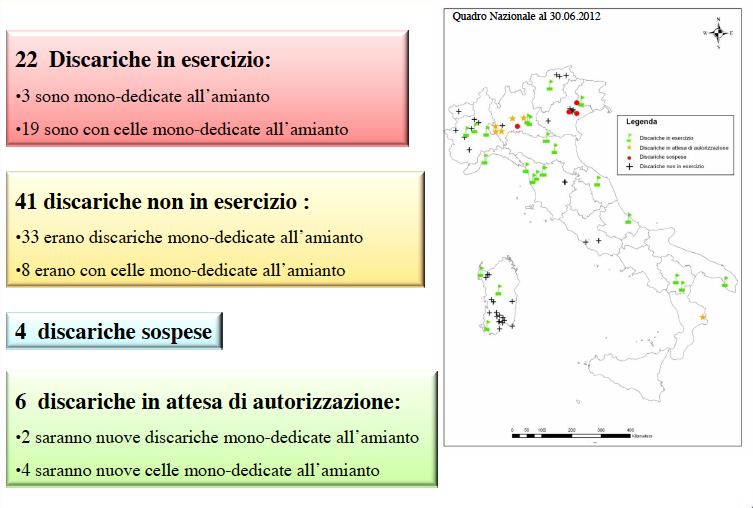 Mappa Nazionale Discariche Aminato al 2012 24/05/2014 17 Modificata da F. Paglietti e B.