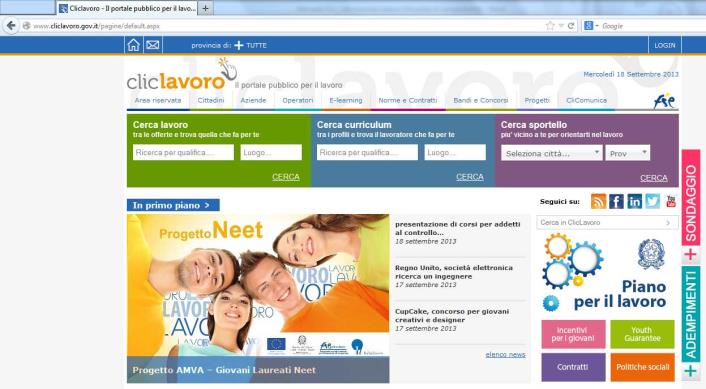 2 L ACCESSO ALL AREA RISERVATA 2.1 Come effettuare il login Per poter usufruire dei servizi offerti dal Portale, è necessario accedere all area riservata agli utenti registrati.