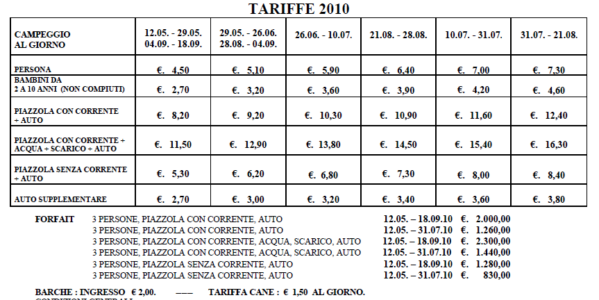 Pagina 11 C O N V E N Z I O N E Con la presente il Villaggio Turistico Camping Rosapineta stipula Con il Camper Club del Lupo con sede in Casella Postale 130 37057 San Giovanni Lupatoto (VR) la