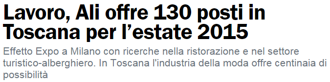 Ali, società di consulenza e servizi HR che fa della trasversalità il proprio punto di forza nel campo delle risorse umane, seleziona infatti oltre 400 profili nei settori del Commercio e dell