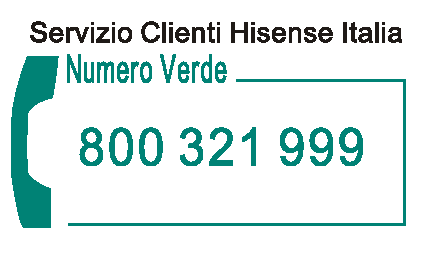 service.frigo@hisenseitalia.it Hisense Italy Srl Corso Sommeiller, 32 10128 Torino, Italy Tel.