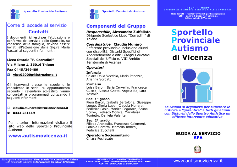 SPA - DOCUMENTAZIONE ufficiale Brochure SPA CIRCOLARE Ufficio n.