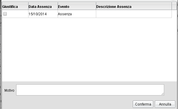 APPELLO Da questa scheda è possibile inserire assenze, ritardi, uscite anticipate e giustificazioni.