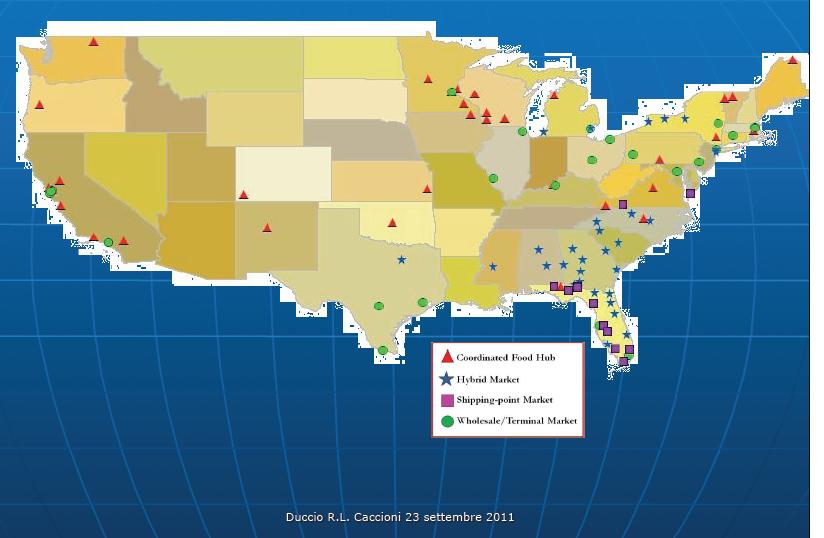 USA: FOOD HUB CENTER azienda o organizzazione che gestisce attivamente l'aggregazione, la distribuzione e la commercializzazione di prodotti alimentari principalmente da produttori locali e