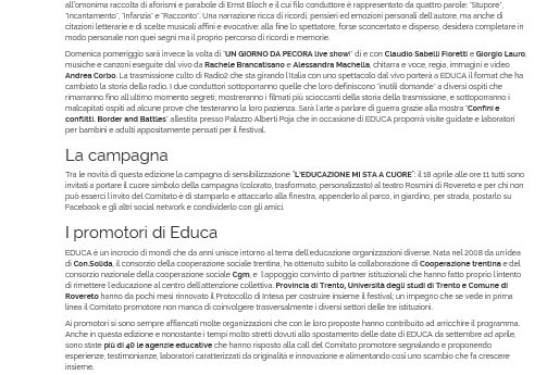 Newsletter TESTATA Cooperazione Trentina Desiderio e