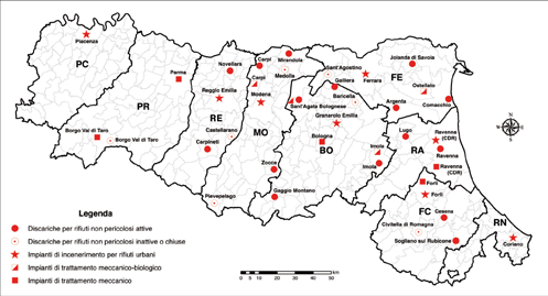 60 i rifiuti urbani Il sistema impiantistico per la gestione dei rifiuti indifferenziati Il sistema impiantistico regionale è in grado di soddisfare completamente il fabbisogno di smaltimento,