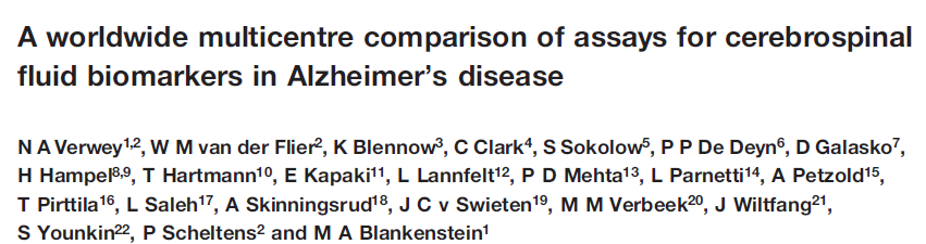 Serge Gauthier, Lancet Neurology 2009; 8: 595-6 Amyloid beta: interlab variations amyloid beta 1600 1400 1200 1000 800 600 400 200 0 QC 2008