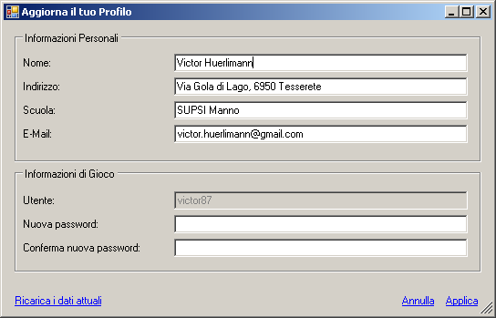 Applicazione di login Personalizza il tuo ambiente con un click, accedi Victor Huerlimann 39 Applicazione di login Personalizza il tuo ambiente con un click,