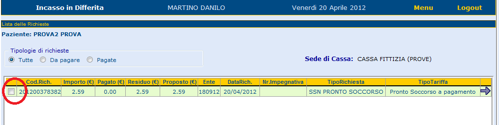 Dalla maschera è possibile effettuare la Stampa di tutti prenotatati, tramite il pulsante, ma anche il cambio appuntamenti multipli, selezionando sullo sato (Es: PRENOTATO) Con la stessa funzione dei