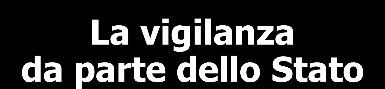 La vigilanza da parte dello Stato Per controllare il patrimonio culturale, lo Stato deve conoscerne