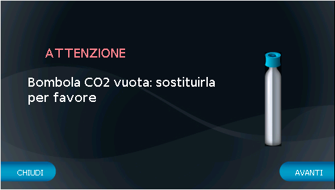 Funzione MY CUP Selezionare questa opzione per aprire una nuova schermata che vi permetterà di identificare il volume d acqua e la temperatura pre-impostati.