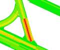 Difetti della pavimentazione e calcolo PCI Anche i difetti superficiali rilevati vengono rappresentati su un apposito layer, nel quale sono riportate le relative geometrie: Punti per difetti tipo