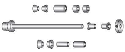 Codice 8-2110.01.03 GTM2 Autocentrante per ruote da moto con trascinamento sull esterno della ruota. Il GTM2 deve essere completato con i gruppi GARP. 8-2110.01.16 PRA 3 Prolunga rilevatore per ruote moto.