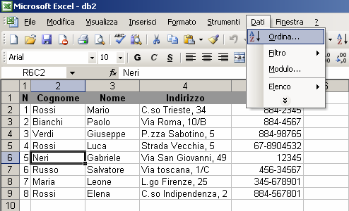 w42 ORDINARE I DATI (III)