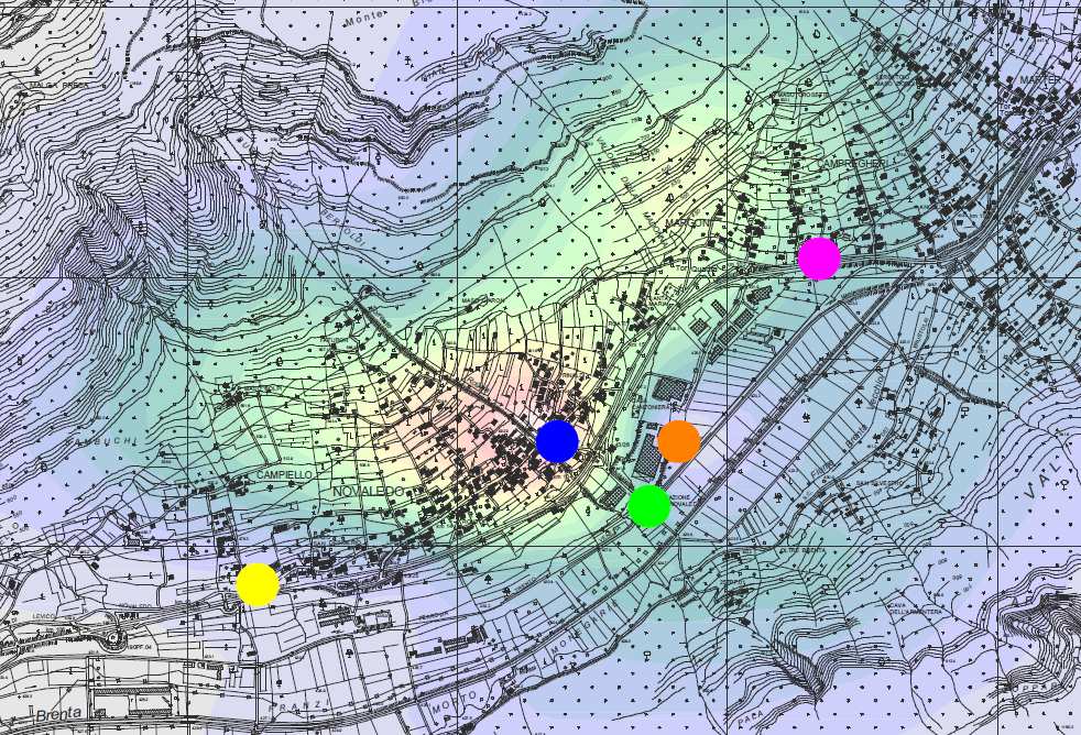 Agenzia Provinciale per la Protezione dell Ambiente IMPATTO SULLA QUALITA DELL ARIA Risultati del modello numerico di dispersione degli inquinanti in atmosfera Ossidi di azoto Concentrazione media