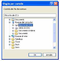 quale vengono selezionati automaticamente tutti i file che corrispondono alle tipologie indicate nell apposita finestra: Tutti i file selezionati vengono