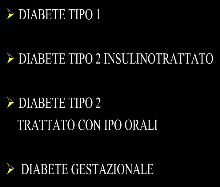 Autocontrollo In Funzione del Tipo Di Diabete