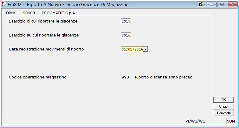 In seguito, per registrare/emettere documenti con esercizio 2015, la sequenza di operazioni sarà la stessa, con un unica differenza: alla domanda di Fig.