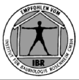 ECOLOGICO Certificato da IBR la