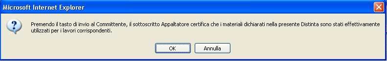 1.16.6 Invio DM Dopo la chiusura la Distinta Materiali deve essere inviata ad Enel per consentire l acquisizione e la generazione dei Movimenti Materiali.