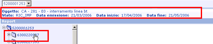 Figura 266 filtro per estrazione dati da report Contratti Posizionandosi sul documento (LCL o di altro tipo), per facilitare la ricerca, comparirà una descrizione del documento nella parte alta della