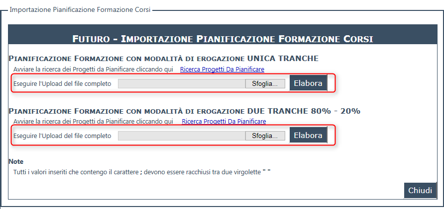 In fase di compilazione è necessario tenere presente che le date devono essere inserite nel formato gg/mm/aaaa (es: 18/03/2015) e che tutti i campi non compilati automaticamente dal sistema devono