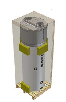 evaporatore ventilatore Calore di origine elettrica Calore ecologico aria compressore valvola di laminazione Fig.