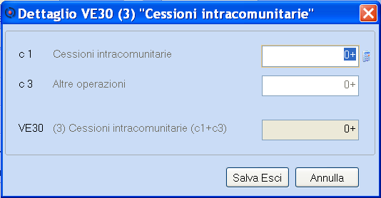 IVA 2012: inserito rigo VE23 per le cessioni con aliquota al 21%. La sezione 3 è la sezione dei totali imponibile e imposta delle sez.