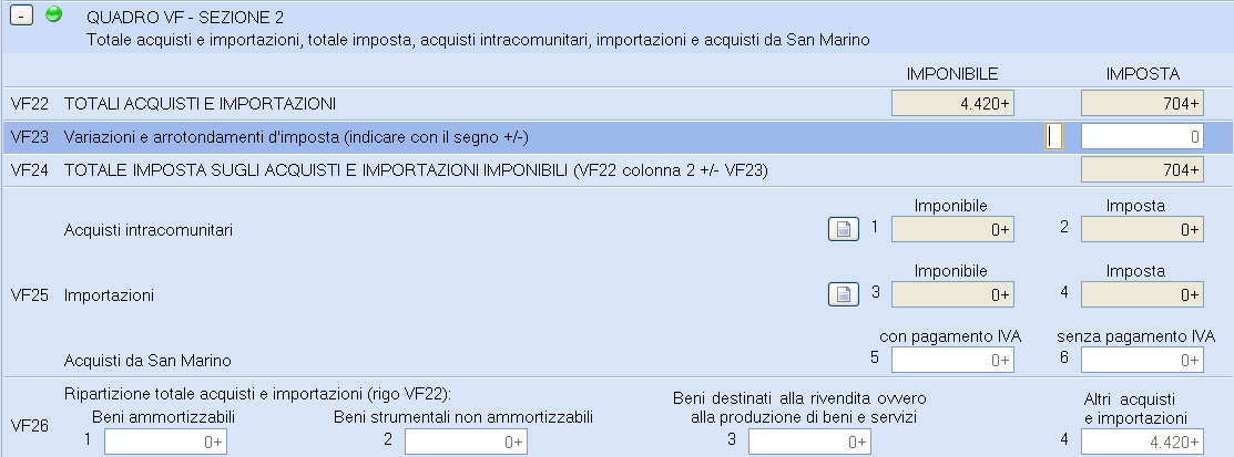 Dettaglio campo F25(1) /