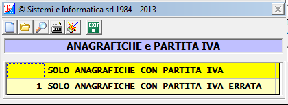 Nel campo Senza Partita IVA indicare la lettera S oppure la lettera O per selezionare le