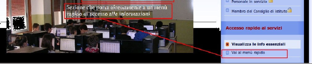 PRENOTAZIONE COLLOQUI SCUOLA FAMIGLIA Uso dell'applicazione online Dalla home page del Liceo cliccare su Vai al menù rapido si aprirà una pagina che riporta direttamente